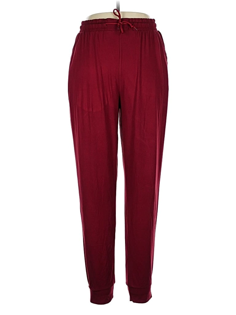Pre-owned Leggings Depot Casual Pants In Burgundy
