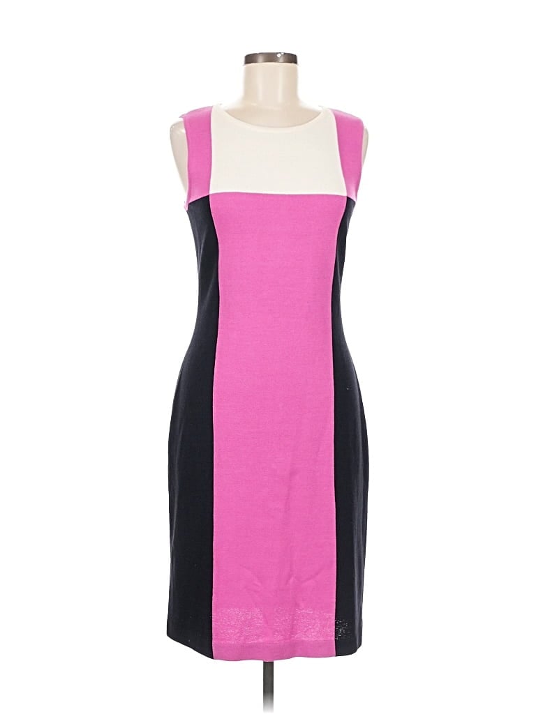 Pre-owned St John Cocktail Dress In Pink