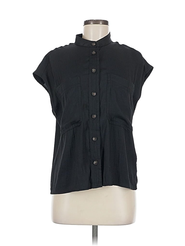 Pre-owned Banana Republic Sleeveless Blouse In Black