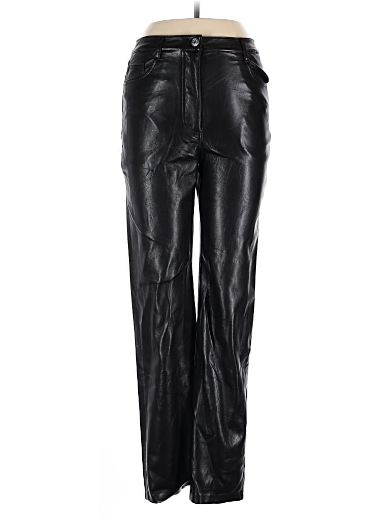 Pre-owned Wilfred Faux Leather Pants In Black