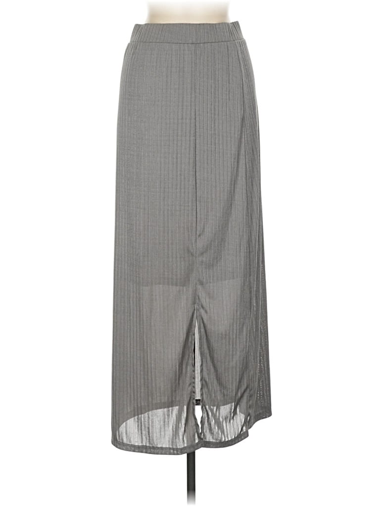 Pre-owned Mng Casual Skirt In Gray