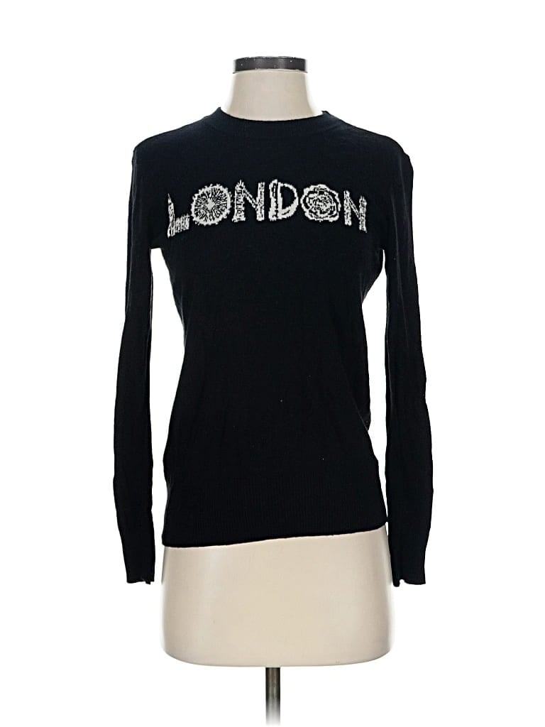 Pre-owned Thakoon Long Sleeve Top Black Crew Neck Tops