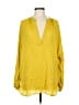 Vince. Yellow Long Sleeve Blouse Size M - photo 1