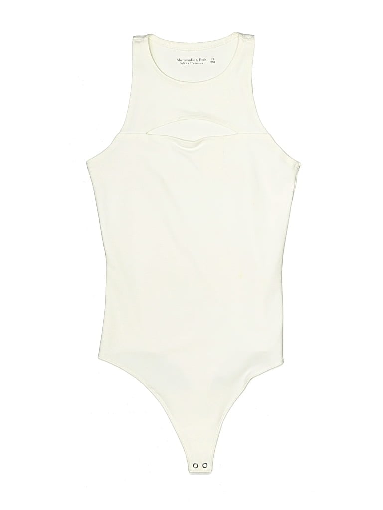 Pre-owned Abercrombie & Fitch Bodysuit In White