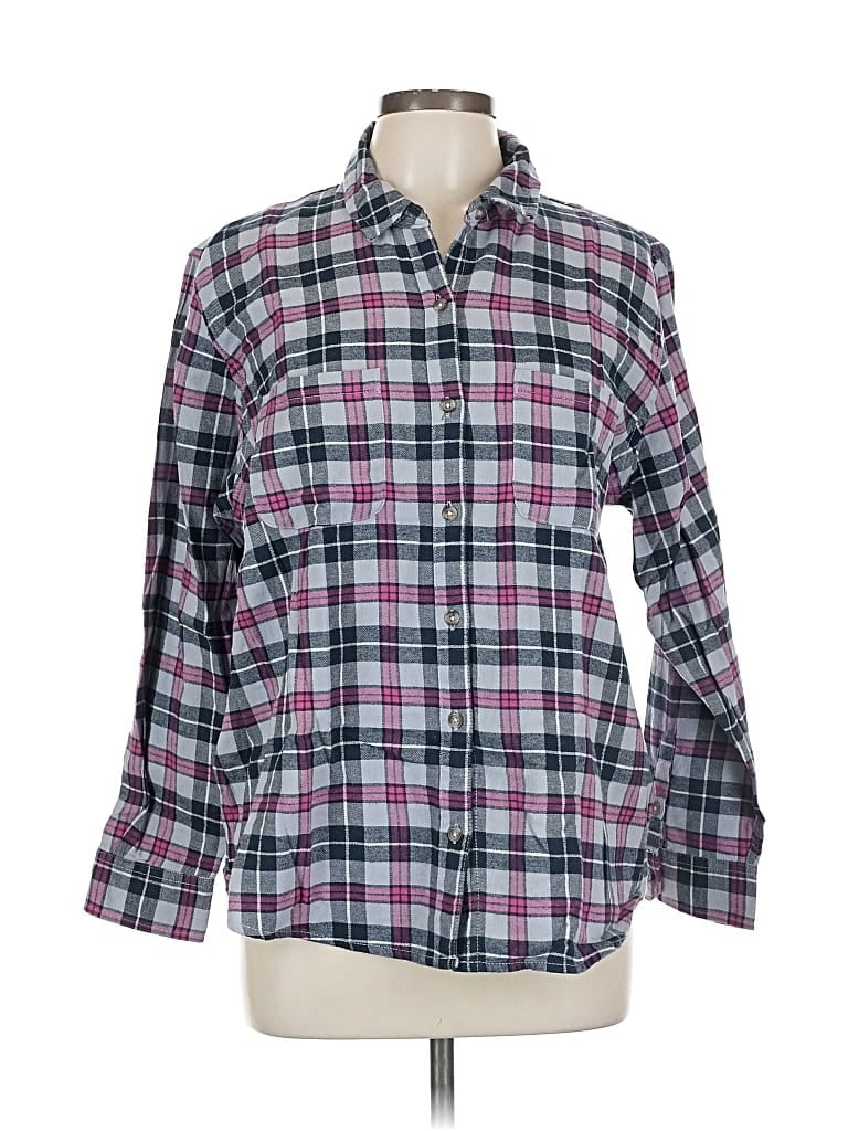 Pre-owned Universal Thread Long Sleeve Button Down Shirt In Pink