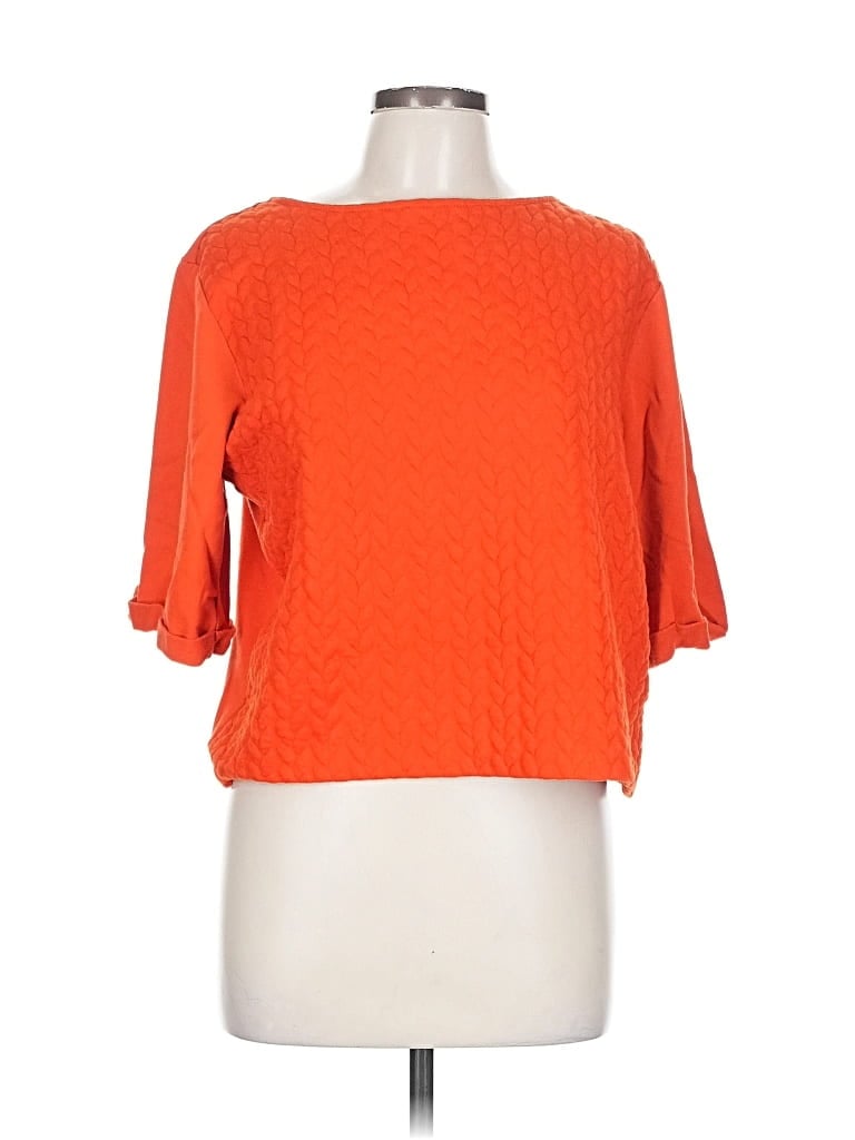 Pre-owned H&m 3/4 Sleeve Blouse In Red