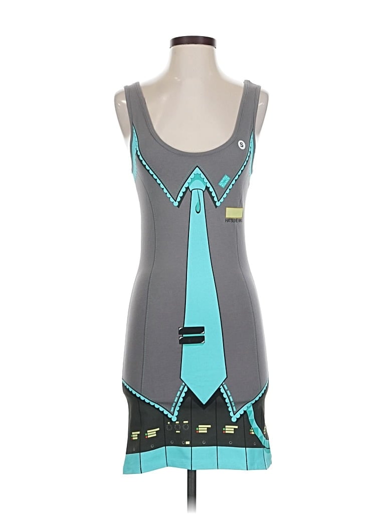 Pre-owned Assorted Brands Casual Dress In Gray