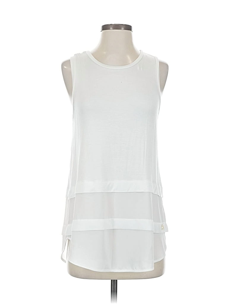 Pre-owned Michael Michael Kors Sleeveless Blouse In White