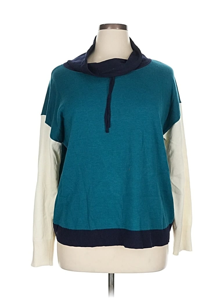 Pre-owned T By Talbots Pullover Sweater In Blue