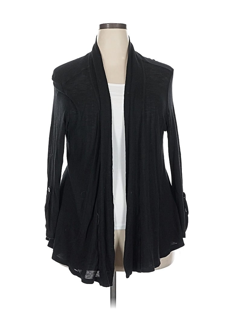 Pre-owned Bobeau Cardigan Sweater In Black