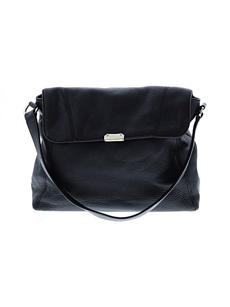 Pre-owned Talbots Leather Shoulder Bag In Black