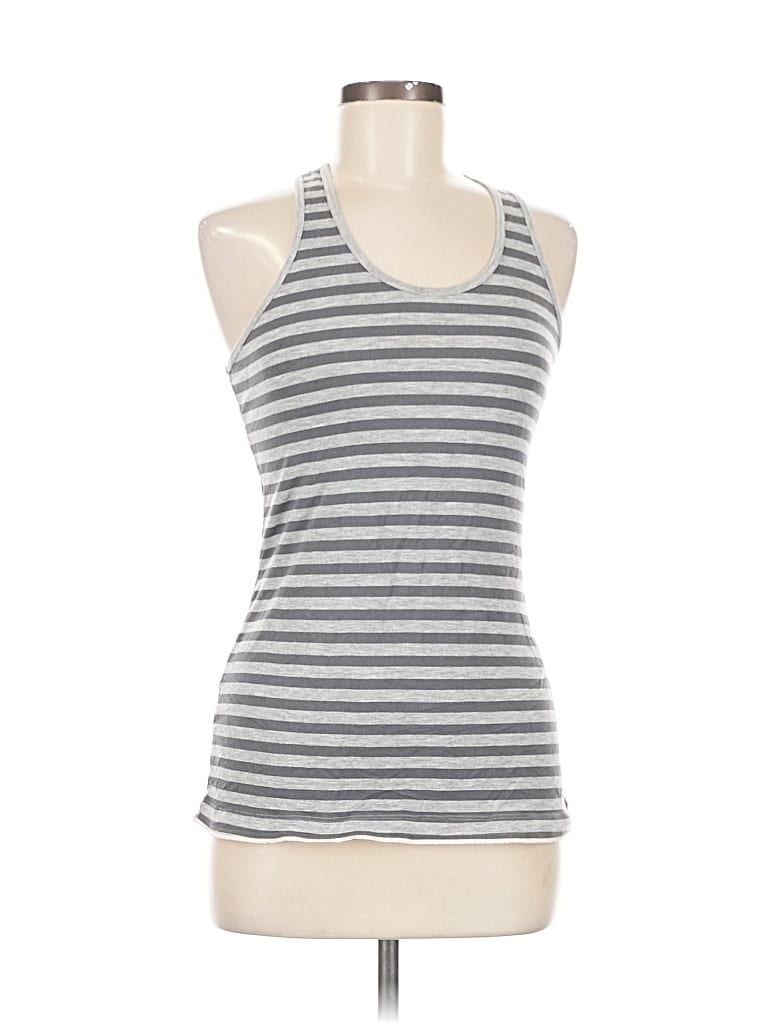 Pre-owned Mpg Tank Top Gray Halter Neckline Tops
