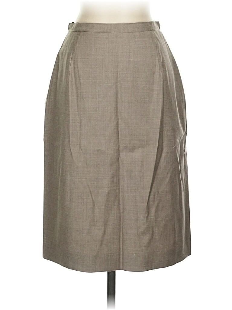 Pre-owned Nina Mclemore Formal Skirt In Gray