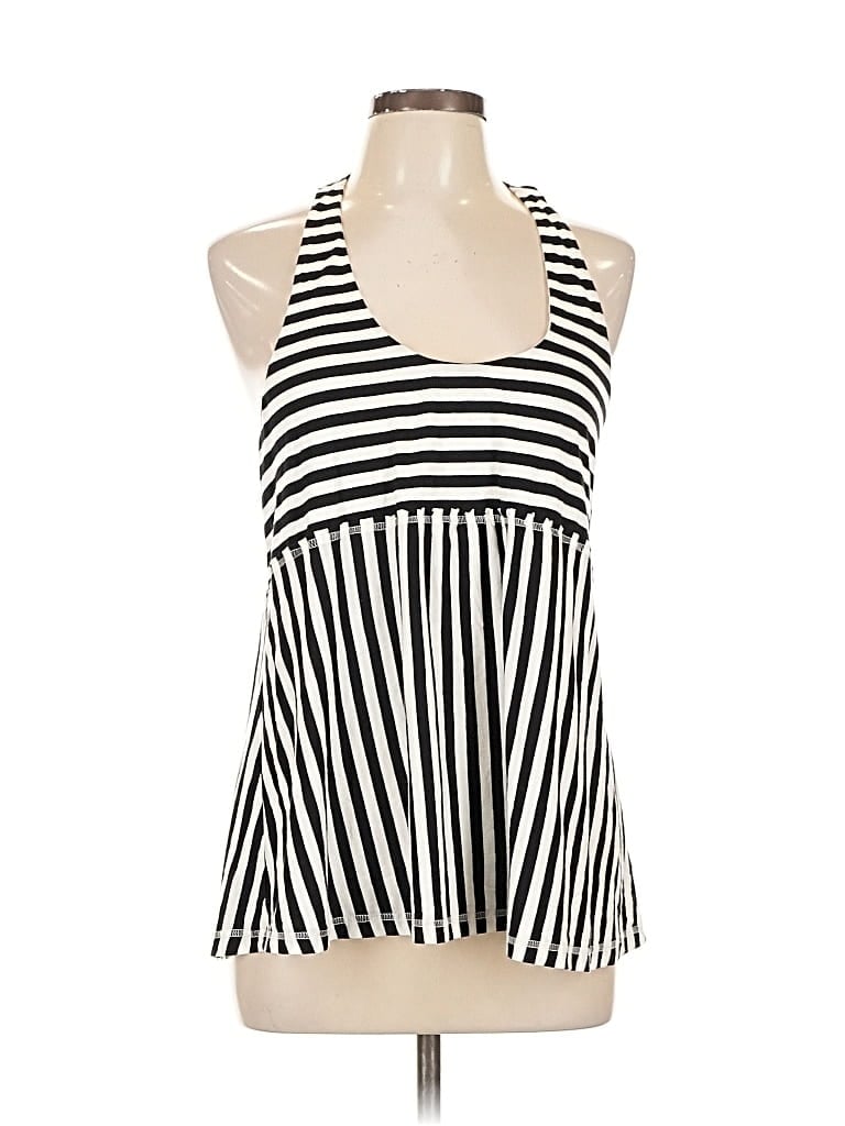Pre-owned E By Eloise Tank Top Black Halter Neckline Tops