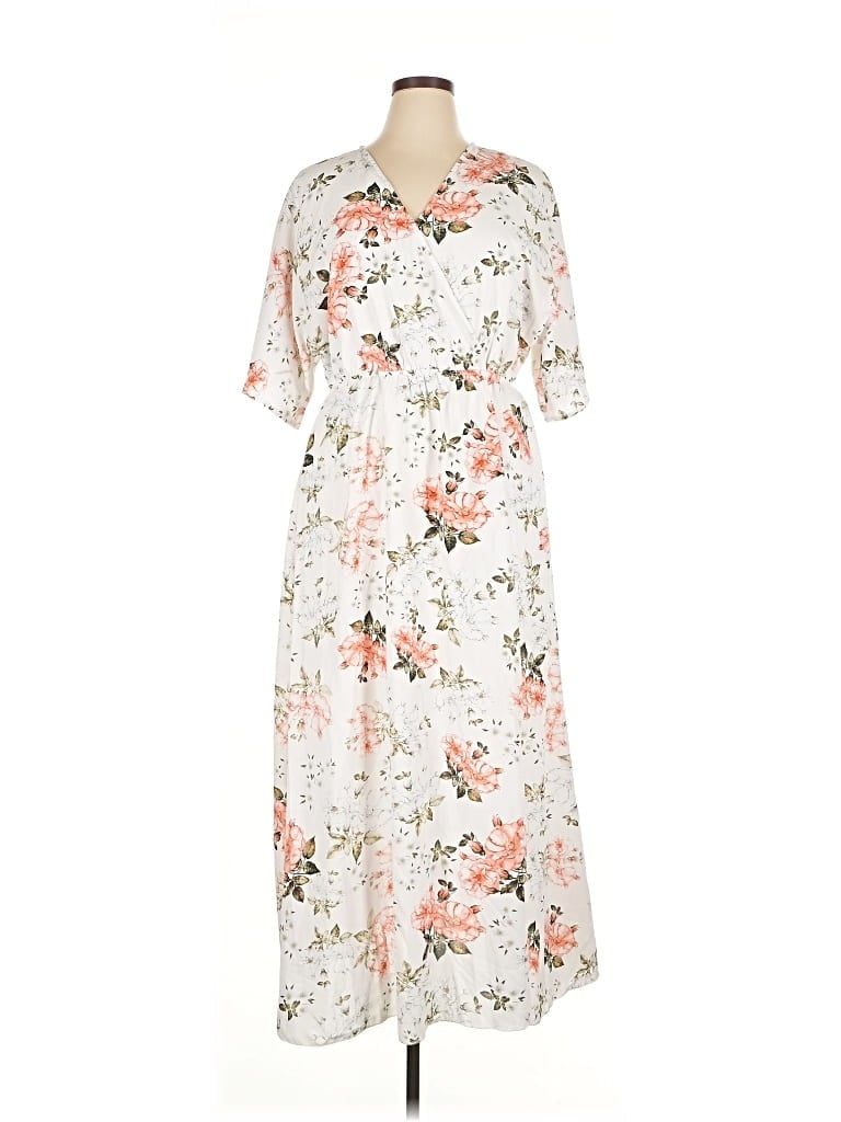 Pre-owned Btfbm Casual Dress In White