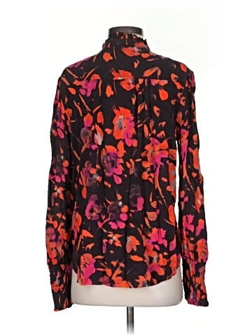 Go By Go Silk Long Sleeve Silk Top (view 2)