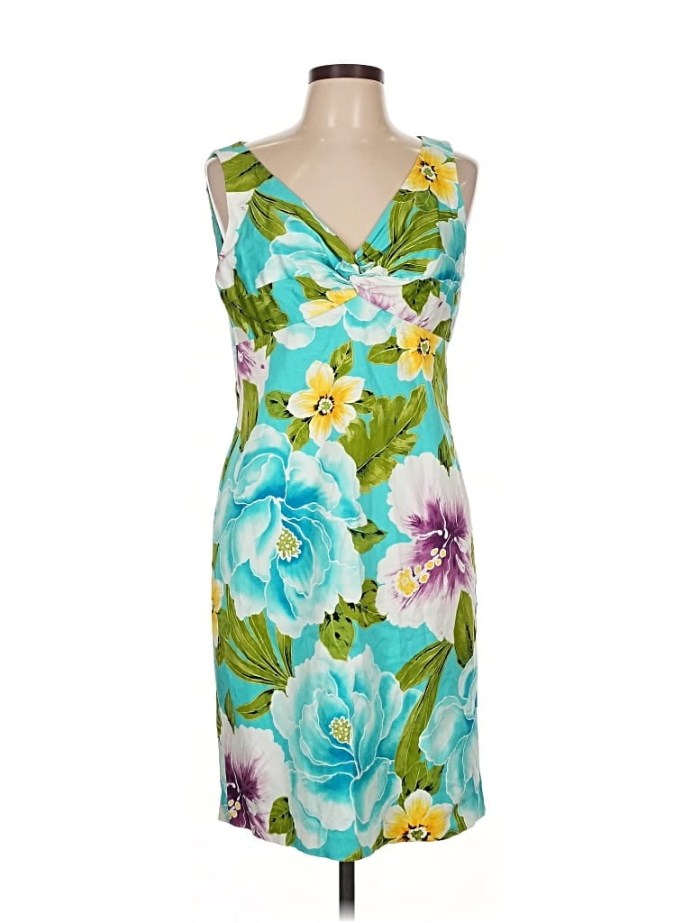 Pre-owned Jones New York Signature Cocktail Dress In Green