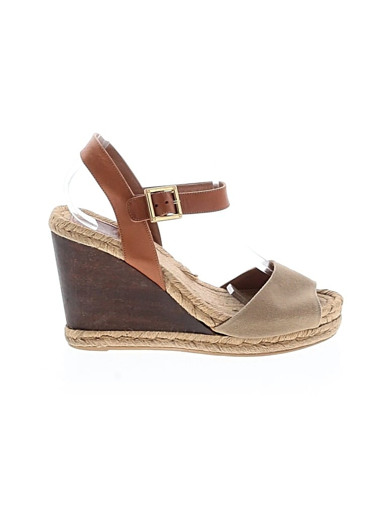 Pre-owned Tory Burch Wedges In Brown