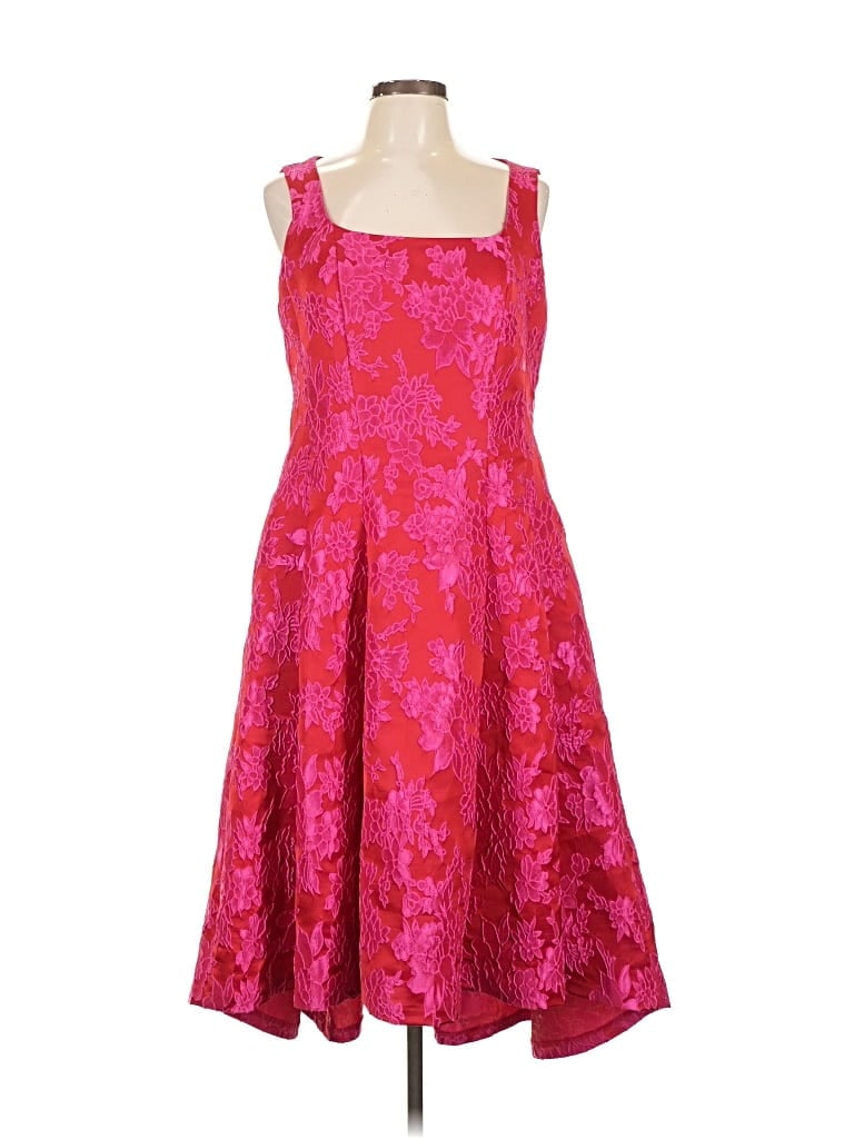 Pre-owned Carmen Marc Valvo Cocktail Dress In Pink