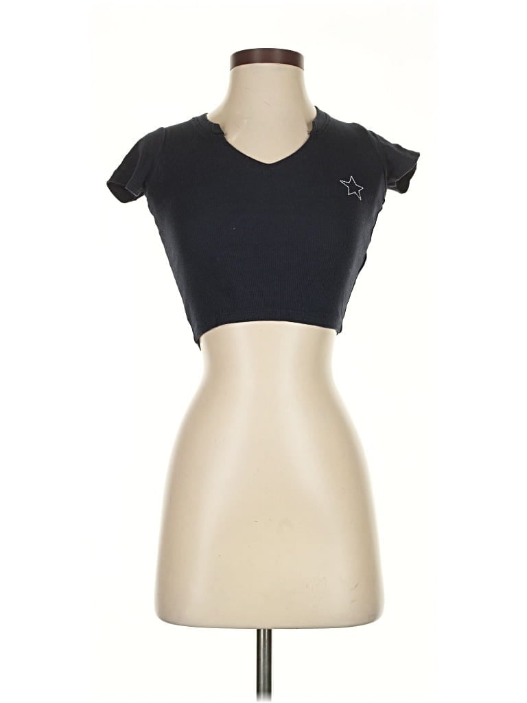 Pre-owned Hollister Sleeveless T-shirt In Black