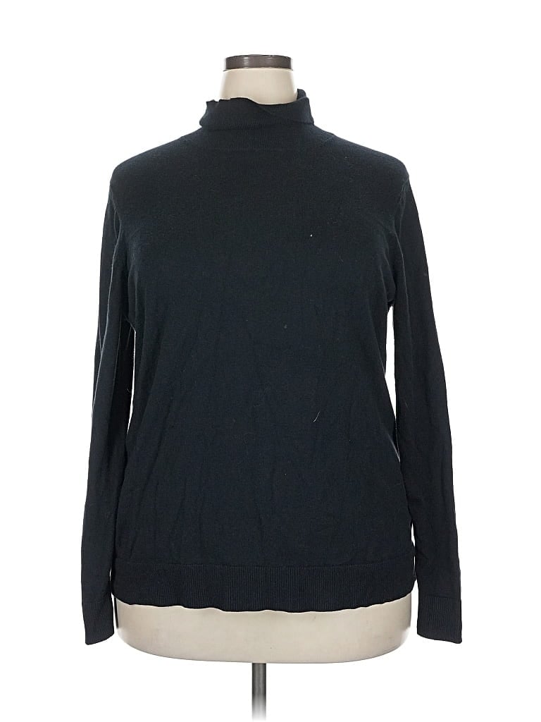 Pre-owned Amazon Essentials Turtleneck Sweater In Black