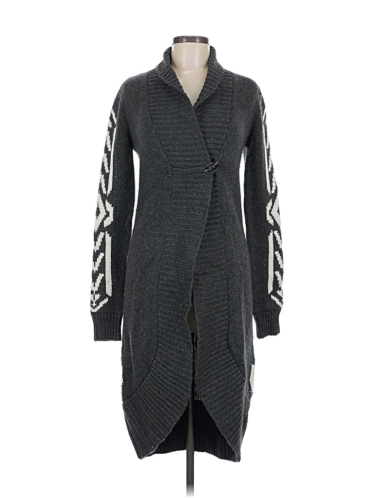 Pre-owned Anthropologie Coat In Gray