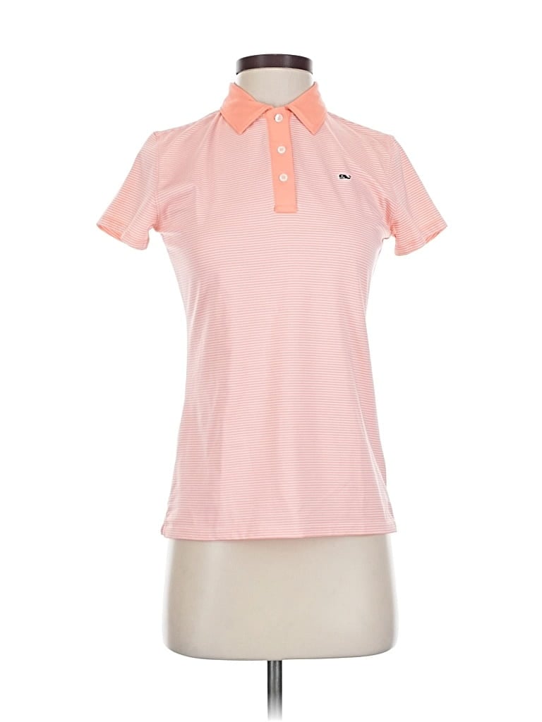 Pre-owned Vineyard Vines Performance Short Sleeve Polo Shirt In Pink