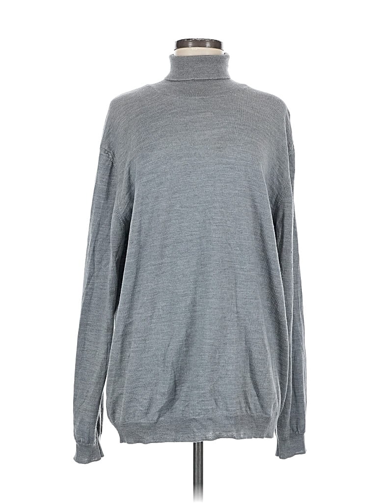 Pre-owned Zara Turtleneck Sweater In Gray