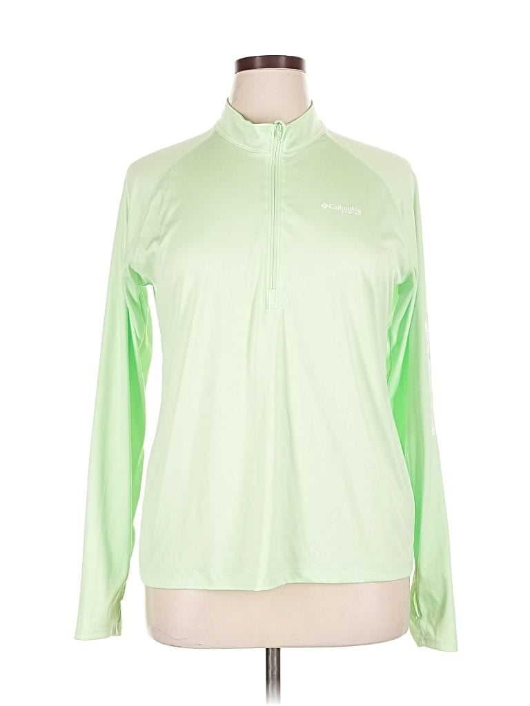 Pre-owned Columbia Track Jacket In Green
