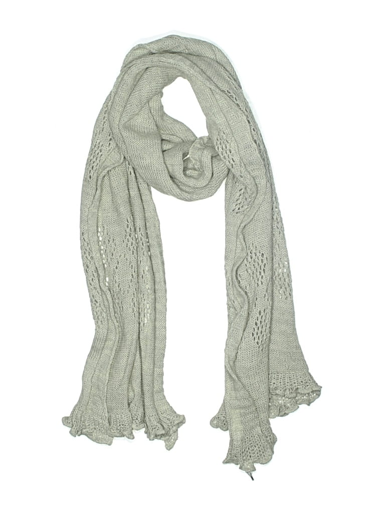 Pre-owned Assorted Brands Scarf In Gray