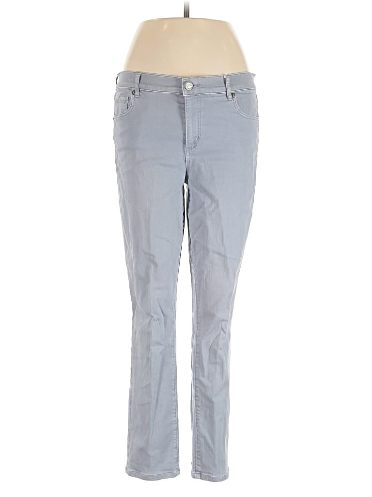 Pre-owned Ann Taylor Loft Jeans In Silver