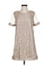JOA 100% Polyester Tweed Silver Casual Dress Size S - photo 1