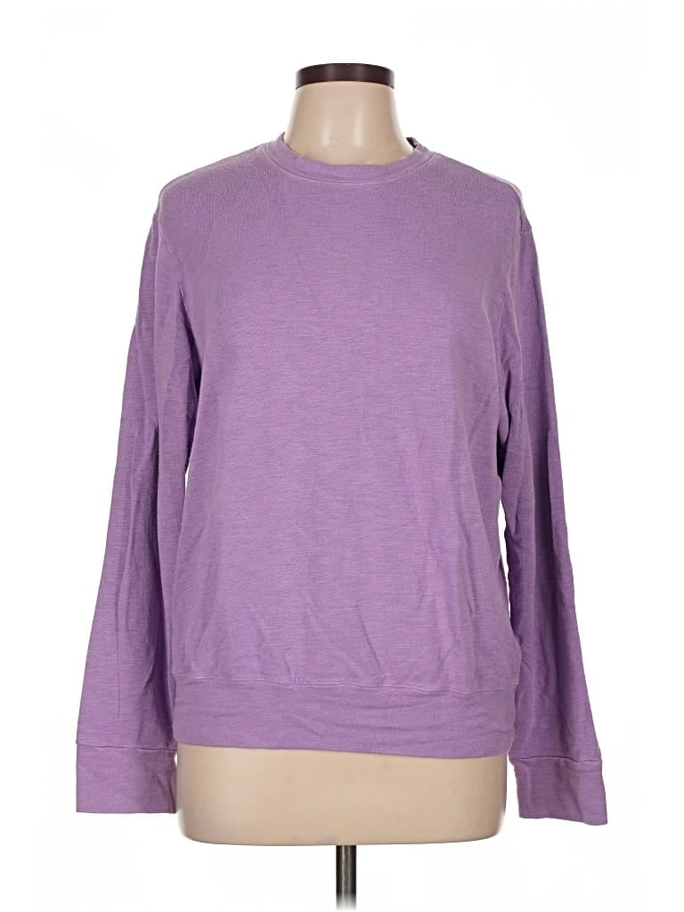 Pre-owned Monrow Sweatshirt In Purple