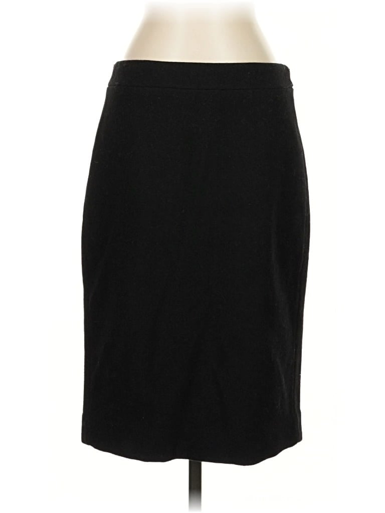 Pre-owned J.crew Factory Store Wool Skirt In Black