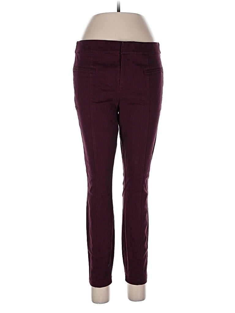 Pre-owned Ann Taylor Loft Outlet Casual Pants In Burgundy