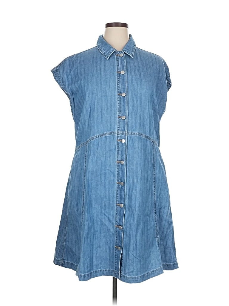 Pre-owned Universal Thread Casual Dress In Blue