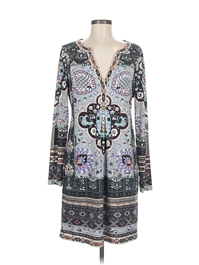 Pre-owned Hale Bob Casual Dress In Gray