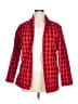 Coldwater Creek 100% Acrylic Plaid Red Blazer Size XL (estimated) - photo 1