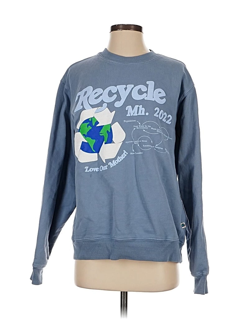 Pre-owned Madhappy Sweatshirt In Blue