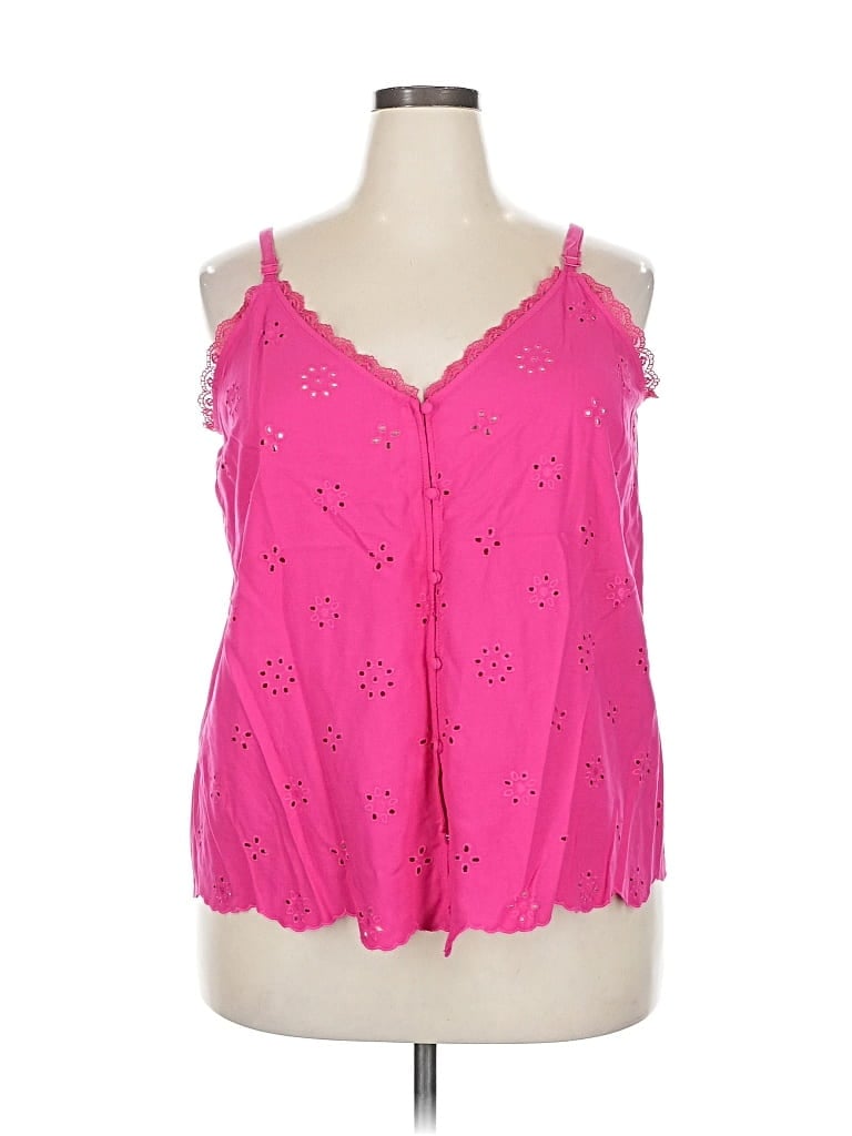 Pre-owned Torrid Sleeveless Blouse In Pink