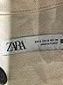 Zara 100% Cotton Solid Tan Ivory Romper Size S - photo 3