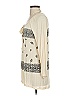Vocal Ivory 3/4 Sleeve Blouse Size S - photo 5