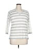 Peace of Cloth Stripes Silver Pullover Sweater Size XL - photo 1