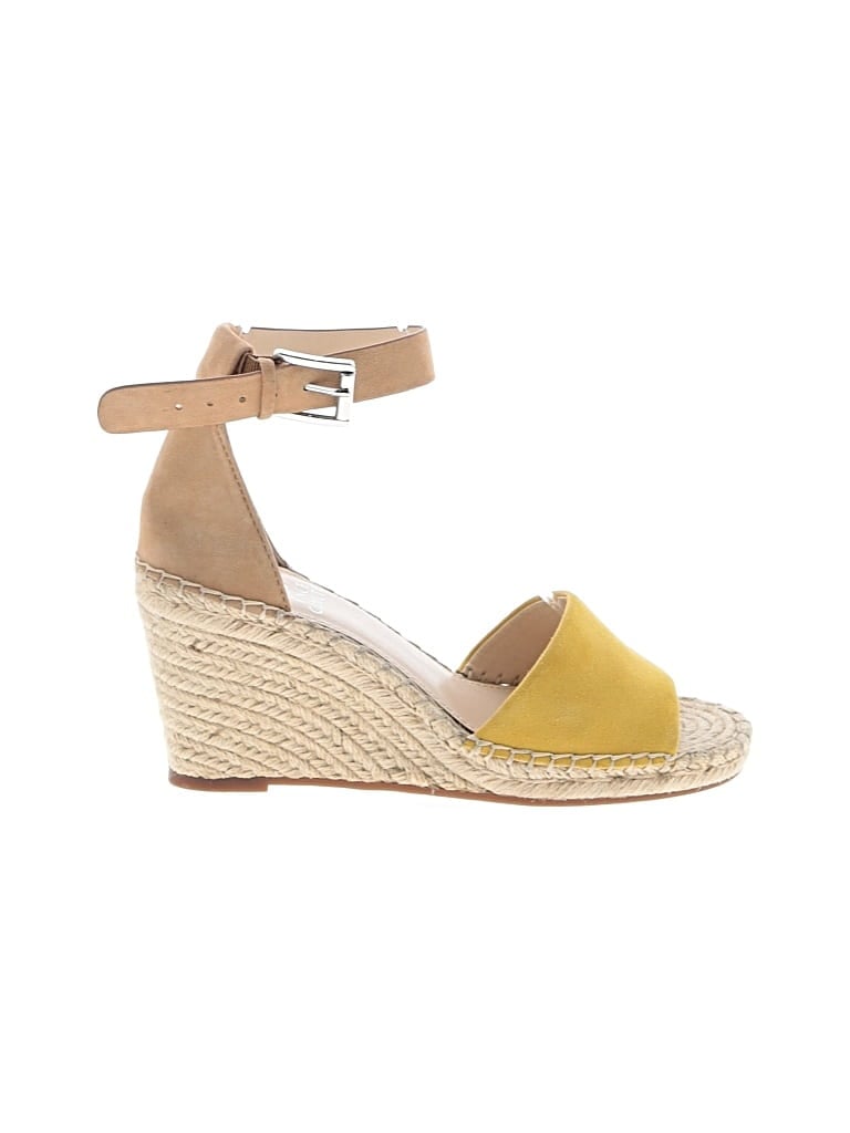 Pre-owned Vince Camuto Wedges In Yellow