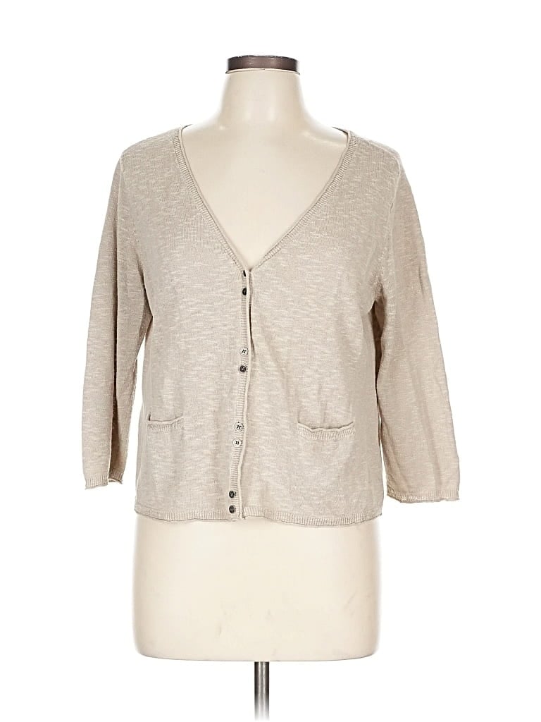 Pre-owned Eileen Fisher Cardigan Sweater In Brown