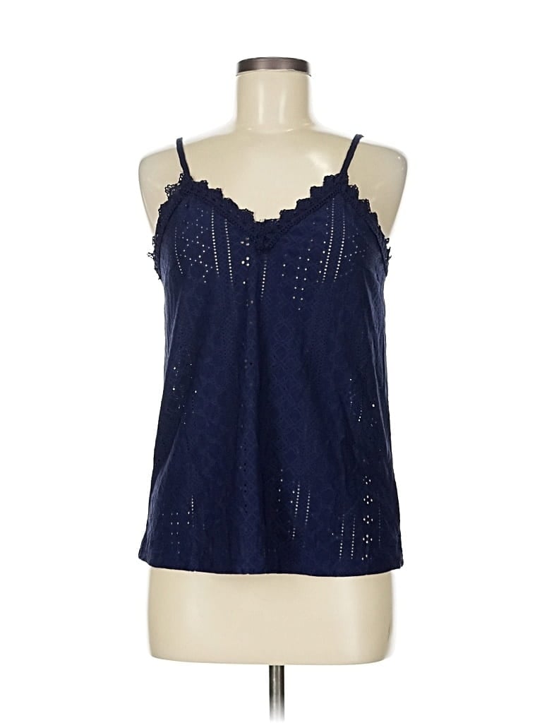 Pre-owned Shein Sleeveless Blouse In Blue