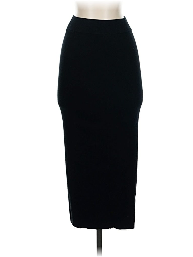 Pre-owned Open Edit Formal Skirt In Black