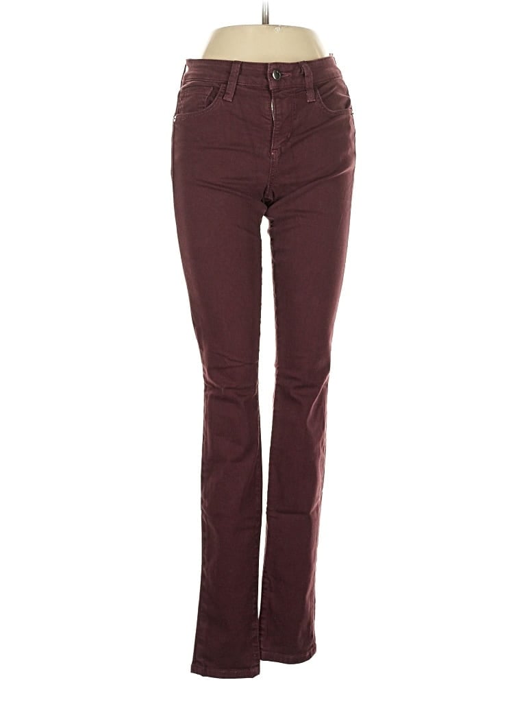 Pre-owned Joe's Jeans Jeans In Burgundy