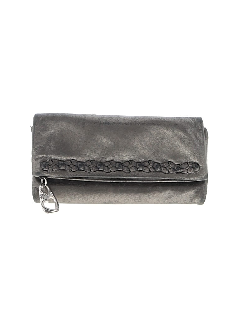 Pre-owned Brighton Leather Wallet In Silver