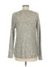 Quinn Metallic Silver Gray Pullover Sweater Size M - photo 2